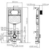 Система инсталляции для унитазов WASSERKRAFT ALLER 10TLT.010.ME.BN03